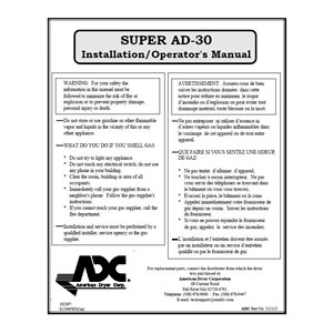 SUPER-30 INSTALL. / OPER. MANUAL