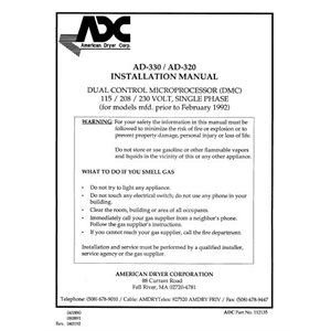 330 / 320 INSTAL.MAN.BEFORE 2 / 92