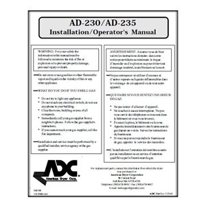 AD230 / 235 INSTALL. / OPER. MAN.