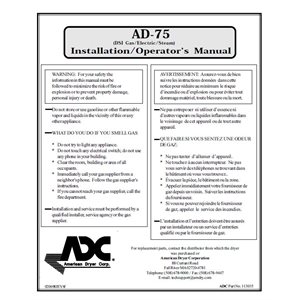 AD-75 INSTALLATION MANUAL