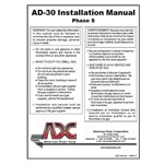 AD-30 INSTALLATION / OPER MANUAL