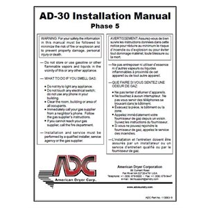 AD-30 INSTALLATION / OPER MANUAL