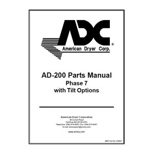 AD-200 PHASE 7 TILT PARTS MNL