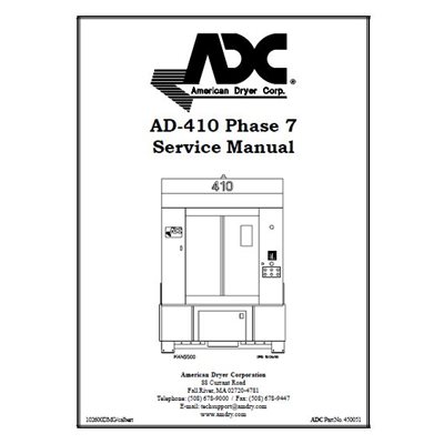 AD-410 PHASE 7 SERVICE MANUAL