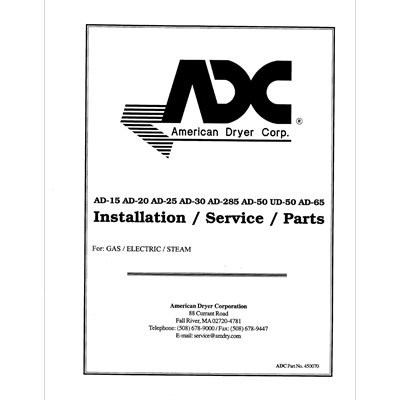 15-65# INST / PART / SERV MANUAL