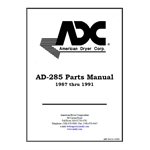 AD-285 PARTS MANUAL 87 / 91