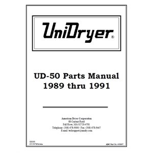 UD-50 PARTS MANUAL 89-91