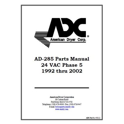 AD-285 PARTS MAN. 24 VAC
