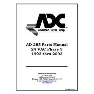 AD-285 PARTS MAN. 24 VAC