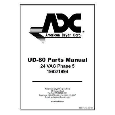 UD-80 PARTS MANUAL 1993 / 1994