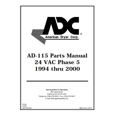AD-115 PARTS MANUAL