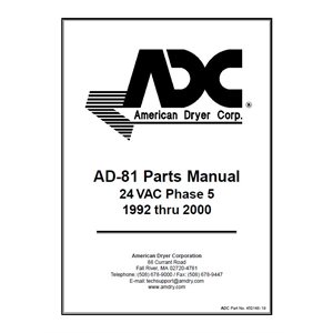 AD-81 PARTS MAN. 24 VAC - 1995
