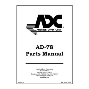 AD-78 PARTS MANUAL