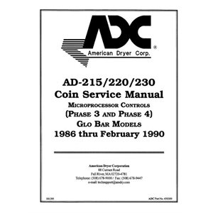 AD215 / 220 / 230(GLO-BAR)SERV MAN