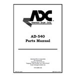 AD-540 PARTS MANUAL