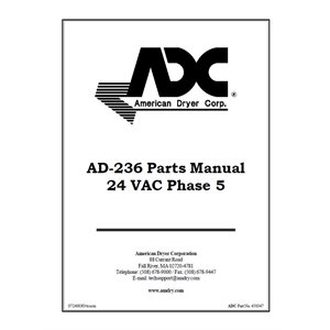 AD-236 PARTS MANUAL