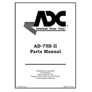 AD-75DII PARTS MANUAL