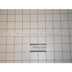 STICKER,LINT COMPARTMENT-CLEAN