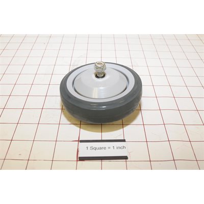 4"MEGA CASTER / GRAY / WHEEL ONLY