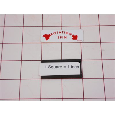 DECAL,ROT SPIN,CLKWS,UW