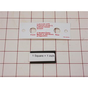 DECAL,INSR,LUB,BRG,UW